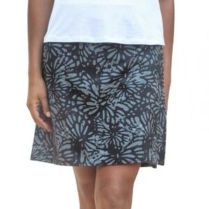 RipSkirt Hawaii Wrap Skirt Length 2 Shibori Charcoal Gray Black Large